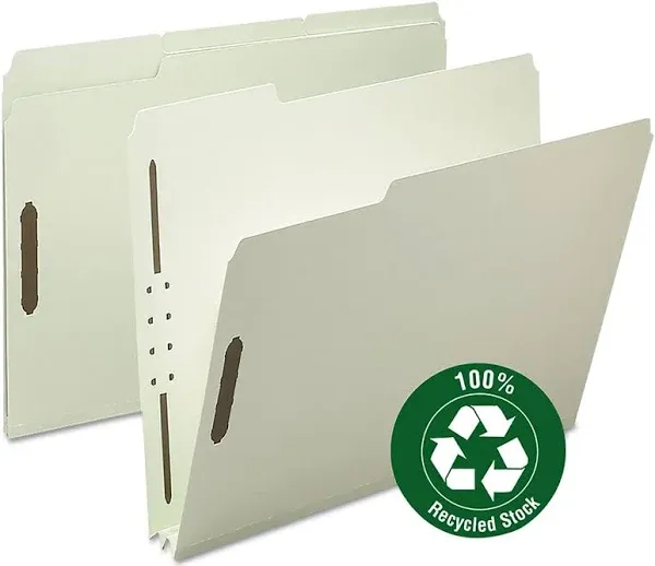 Smead Recycled Pressboard Fastener Folders