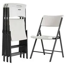 Lifetime 480372 Almond 4-Pack Folding Chair on Sale with Free Shipping