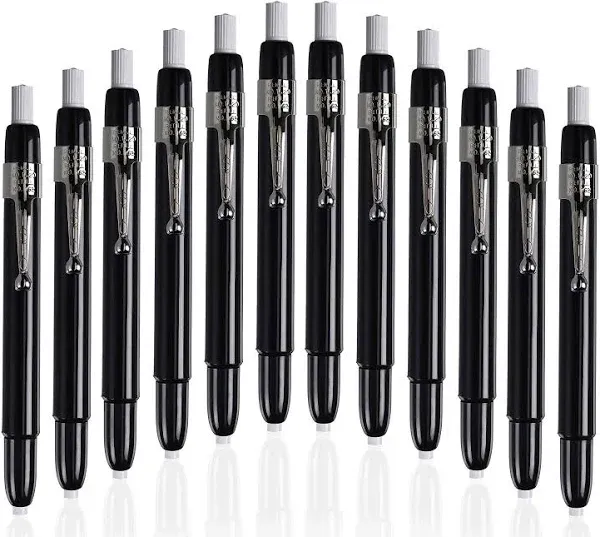 Listo 1620 - Box of 12 - Black Color - China Markers/Grease Pencils/China Marking/Pencils/Wax Pencils