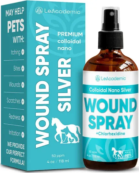 Silver Pet Wound Spray | Dog Wound Spray | Cat Wound Spray | Horse &amp; Chicken ...