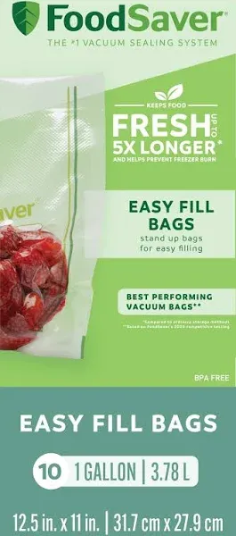 FoodSaver Easy Fill Vacuum Sealer Bags