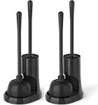 uptronic 2-in-1 Toilet Plunger and Brush Set with Holder