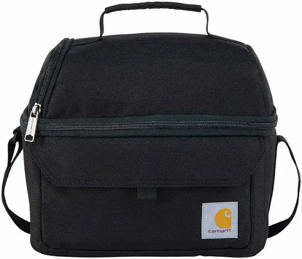 Carhartt Insulated 12 Can Two Compartment Lunch Cooler - Black