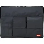 LIHITLAB Laptop Sleeve with Storage Pockets (Bag-in-Bag), 10 x 13.8 Inches, Black (A7554-24)