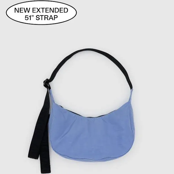 Small Nylon Crescent Bag - Cornflower