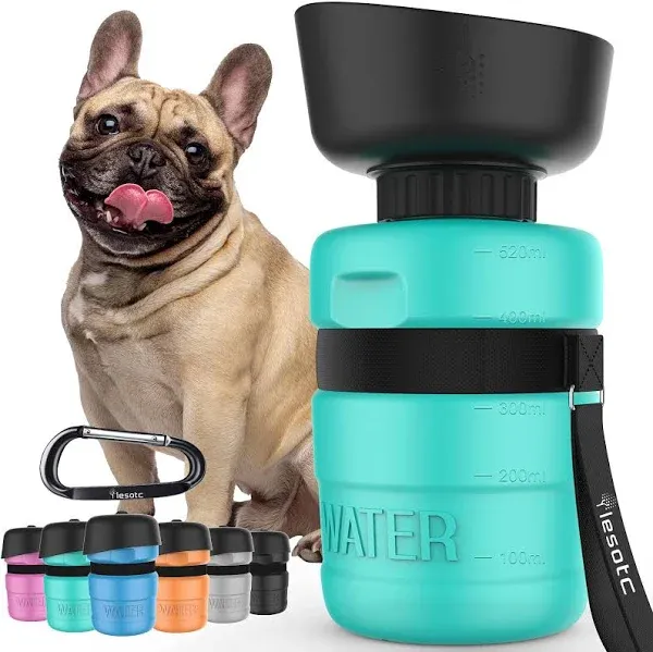 Dog Water Bottle, Portable Dog Water Dispenser, Leak Proof Dog Travel Water Bott