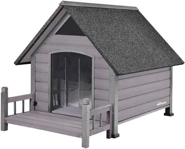 Aivituvin Strong Iron Frame Outdoor Dog House with Porch