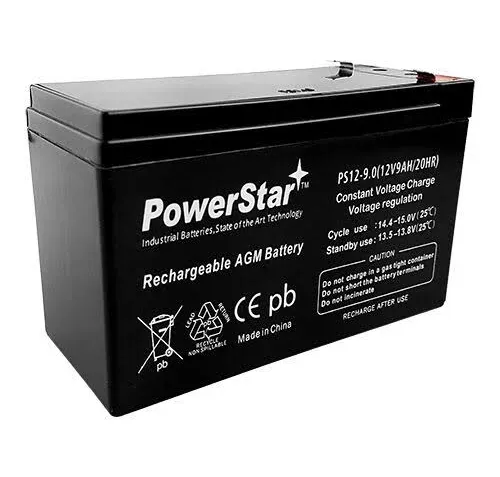 PowerStar Replacement Compatible with APC RBC17 Battery Cartridge #17