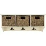 Safavieh Finley Hanging 3 Basket Wall Rack - White