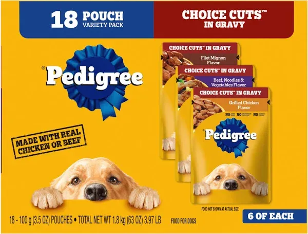 Pedigree Choice Cuts in Gravy Wet Dog Food Variety Pack