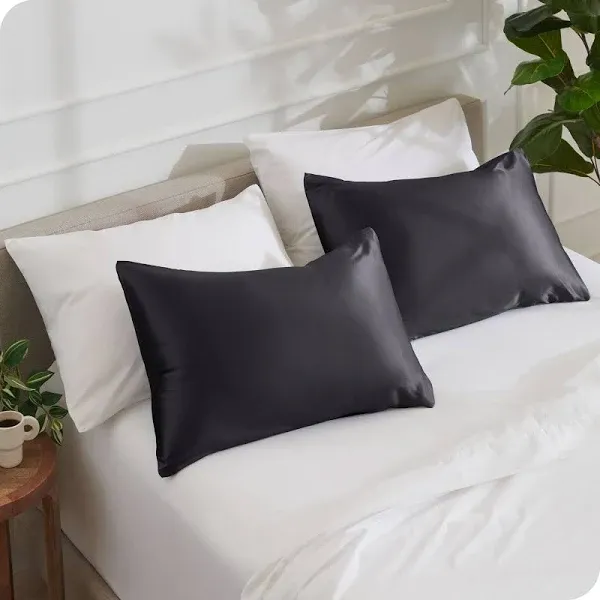 Bare Home Satin Pillowcase Set