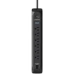 Monster Power Strip Surge Protector with USB Ports - Heavy Duty Protection