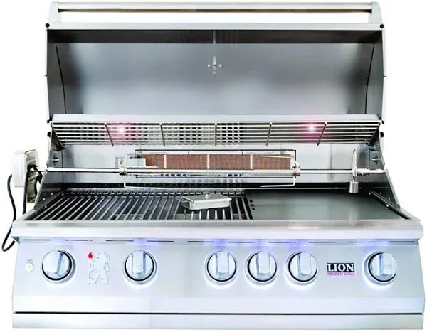 Lion L90000 40-Inch Stainless Steel Built-In NATURAL GAS Grill 90823