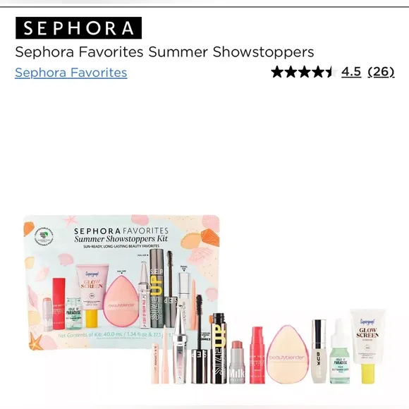 Sephora NIB Summer Showstoppers Kit