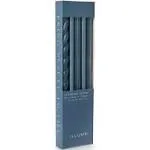 Assorted Blue Candle Tapers 3-Pack