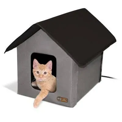 Outdoor Kitty House - Waterproof &amp; Insulated Cat Shelter with Dual Doors, 600 De