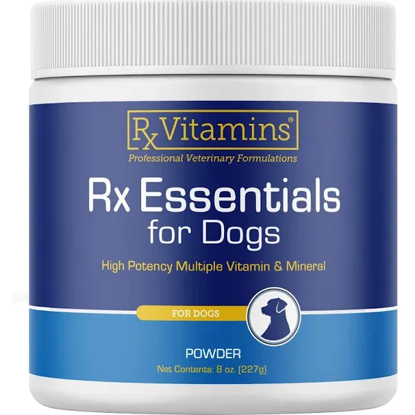 Rx Vitamins Essentials for Dogs - Vitamin & Mineral Multivitamin - Supports Immune System Digestive Health & Bone Health - Powder 8 oz/226.80g