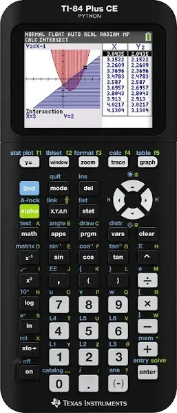 Texas Instruments Ti-84 Plus CE Graphing Calculator Blue