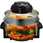 MegaChef Multipurpose Countertop Halogen Oven Air Fryer in Black