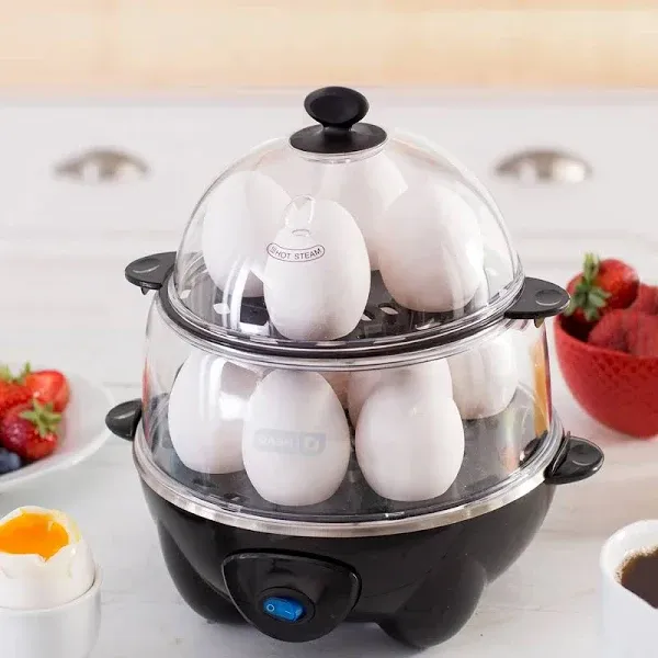 Deluxe Rapid Egg Cooker: Hard Boiled, Poached, Omelets &amp; More, 12 Capacity