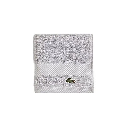 Lacoste Heritage Supima Cotton Wash Cloth, Meteorite, 13" x 13"