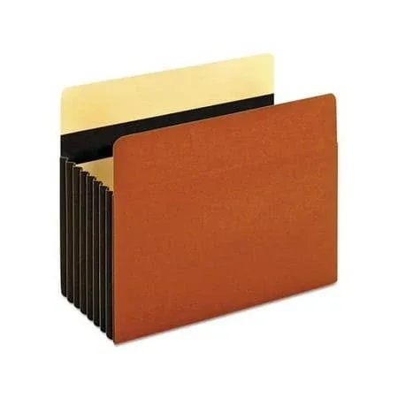 Pendaflex Letter 7" Expanding Heavy-Duty File Pocket, Redrope, 5/Box