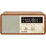 Sangean ra50562 am and fm bluetooth wooden cabinet radio multicolor