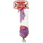 Bundaloo Slam Dunk Basketball Hamper - Over The Door 2 in 1 Hanging Basketball Hoop or Laundry Hamper Boys & Girls Room Decor