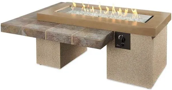 Outdoor GreatRoom UPTOWN Linear Gas Fire Pit Table