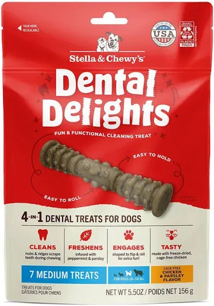 Stella & Chewy's dental delights chicken & parsley Large