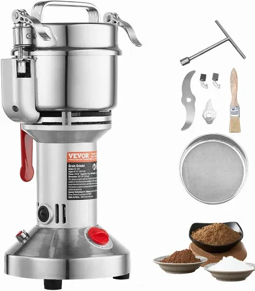 VEVOR 300g Commercial Spice Grinder Electric Grain Mill Grinder High Speed | VEVOR US