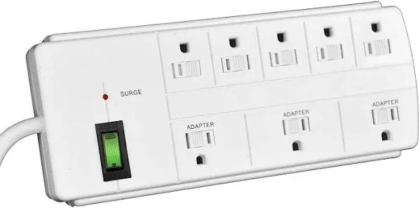 Go Green Power GG-18316BK 8-Outlet Surge Protector