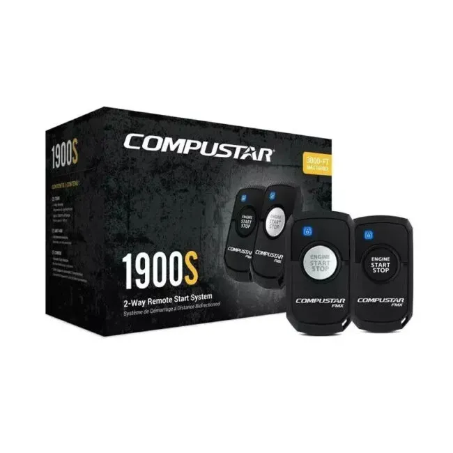 Compustar CS1900S , 2-Way Led Remote Start, 2-1 Button, 3000 Ft, Blade Ready FMX