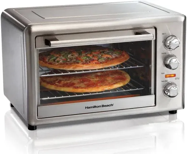 Hamilton Beach Toaster Countertop Oven w/ Convection +Rotisserie Stainless Steel