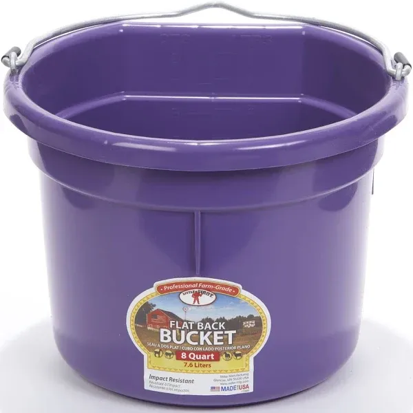 Little Giant 8 Flat Back Plastic Bucket