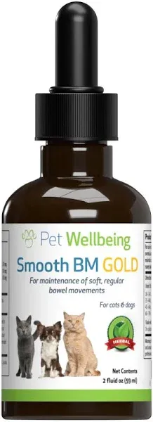 Pet Wellbeing Smooth BM Gold for Dogs - Natural Constipation Support for Dogs -