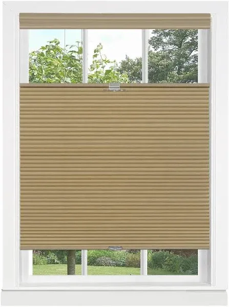 Myhome Top Down-Bottom Up Honeycomb 27"" X 64"" Cordless Cellular Shade In White