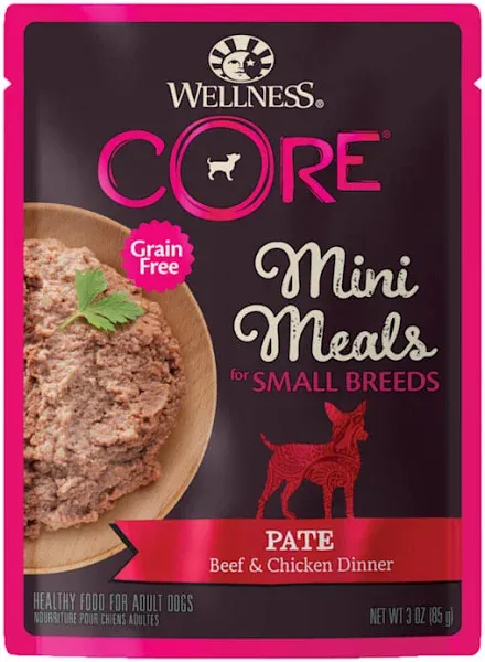 Wellness CORE Natural Grain Free Small Breed Mini Meals Wet Dog Food