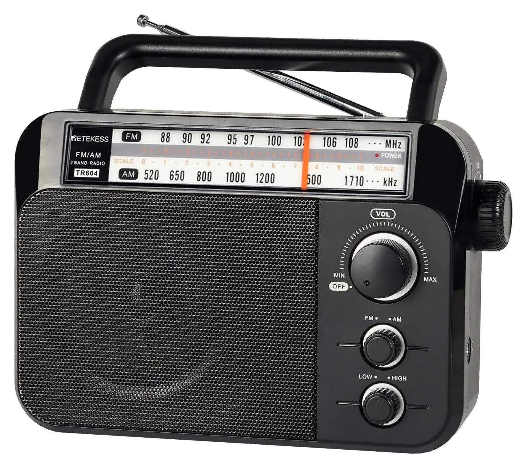 Retekess TR604 AM FM Radio Battery Operated Radio Portable AM FM Radio Plug i...