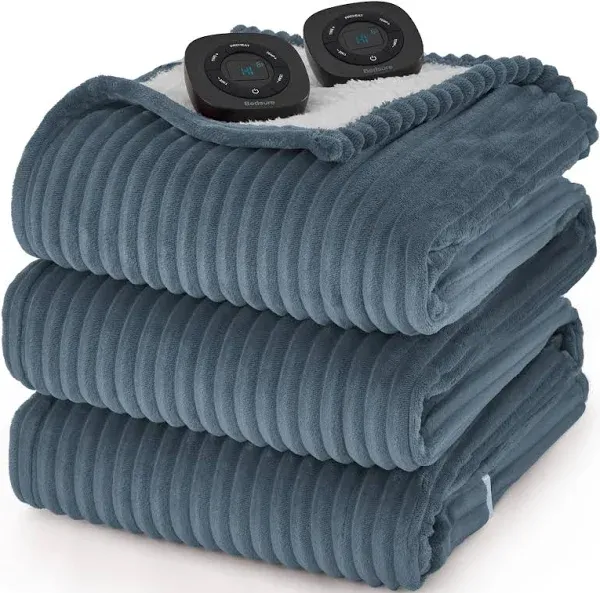 Bedsure Electric Heated Flannel Blanket