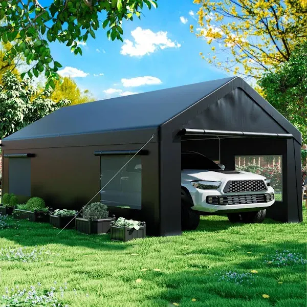 12 ft. x 20 ft. Heavy-Duty Portable Carport