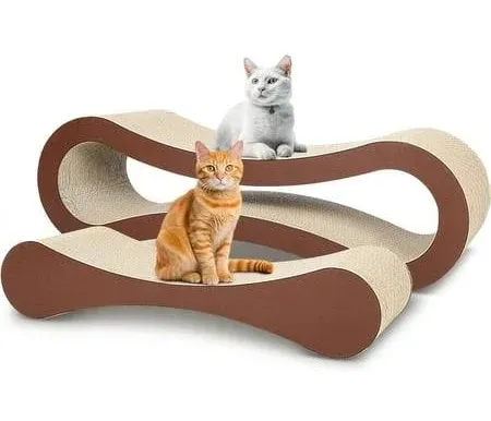  2 in 1 Cat Scratcher Cardboard, Cat Scratching Board Scratching Pad 2 IN 1 XL