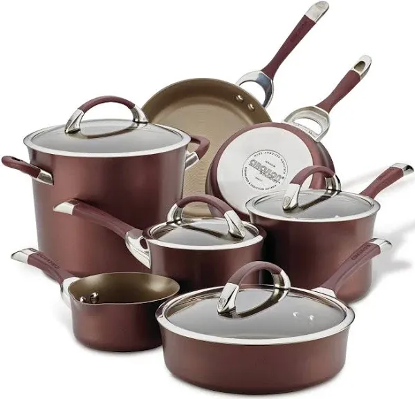 Circulon Symmetry Hard Anodized Nonstick 11-Piece Cookware Set