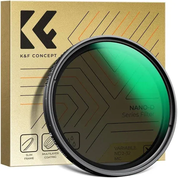 K&F Concept Variable ND Filter Adjustable Fader Neutral Density ND2 ND32 Filter