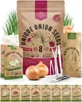 Organo Republic 8 Onion Seeds Variety Pack