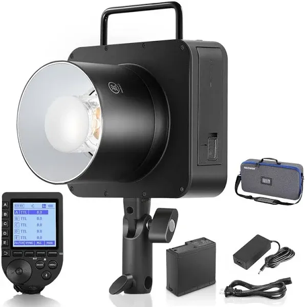 NEEWER Q4 400Ws 2.4G TTL Flash NEW LOOK 1/8000 HSS Outdoor Strobe Light&amp;Bag