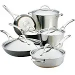 Anolon Nouvelle Copper Mixed Metals 11-Piece Cookware Set