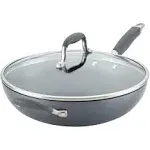 81201Anolon Advanced Home Hard Anodized Nonstick Ultimate Pan with Lid and Helper Handle Color: Moonstone