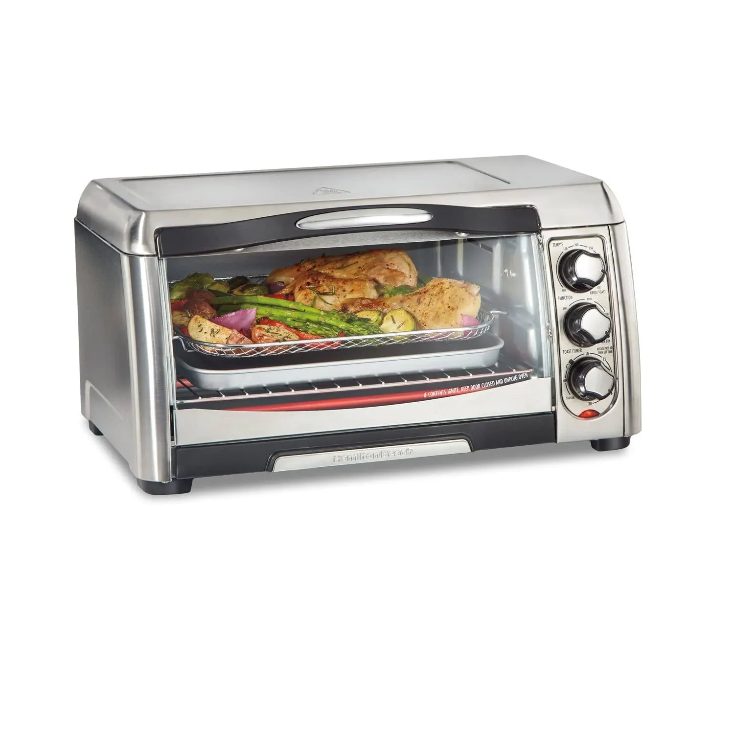 Hamilton Beach Sure-Crisp Air Fry Toaster Oven, 6 Slice