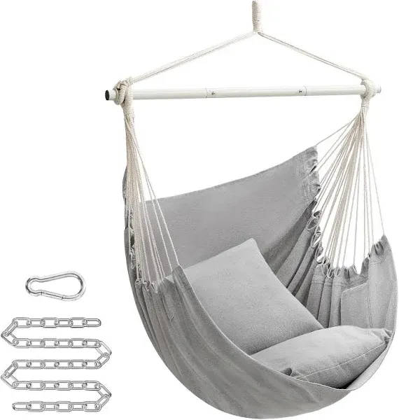 Hammock Chair with 2 Cushions Dove Gray